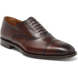 Antonio Maurizi Cap Toe Leather Oxford in Cognac